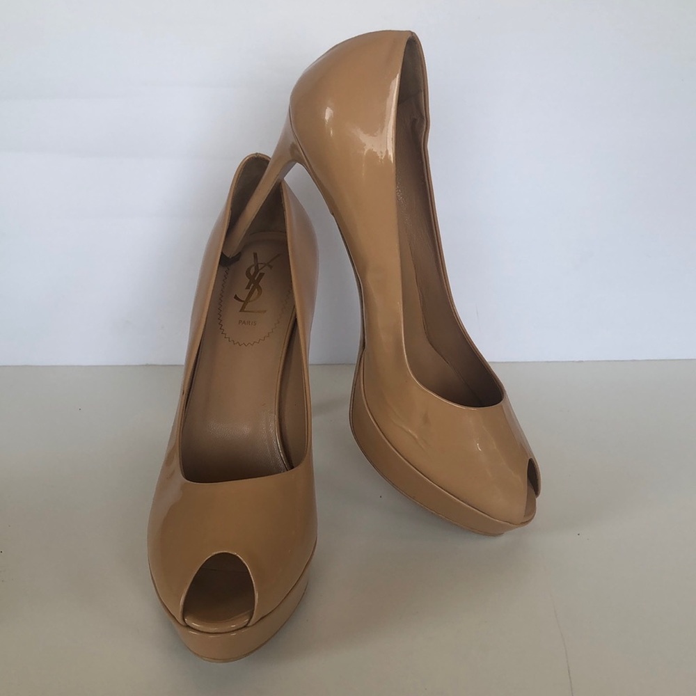 YSL “Palais” Open Toe Pump Platform Pump Sexy - 40